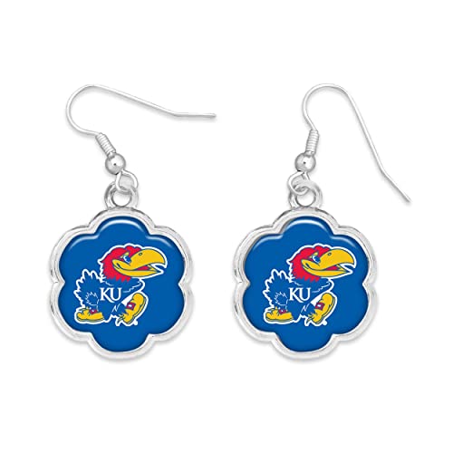 From the Heart Enterprises Kansas Jayhawks Hazel Silver Earrings Jewelry Gift KU, Blue