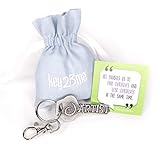 key2Bme ARTIST key - swirl art keychain & inspirational quote - the cute cool fun unique artsy small art gift under $10 for giving painters sketch kids teens friends girls women art teacher