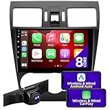 CGOGC Android Car Radio Upgrade Compatible with Wireless Carplay Android Auto for Subaru Forester Impreza WRX 8 Core TouchScreen Stereo Bluetooth GPS WIFI AM/FM Camera Navigation Head Unit (2013-2015)