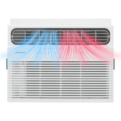 Frigidaire 12,000 BTU Window Air Conditioner with Supplemental Heat, Cools & Heats Up to 550 Sq. Ft., Remote Control, Quiet Operation, Eco Mode, 3 Fan Speeds, White - image 1