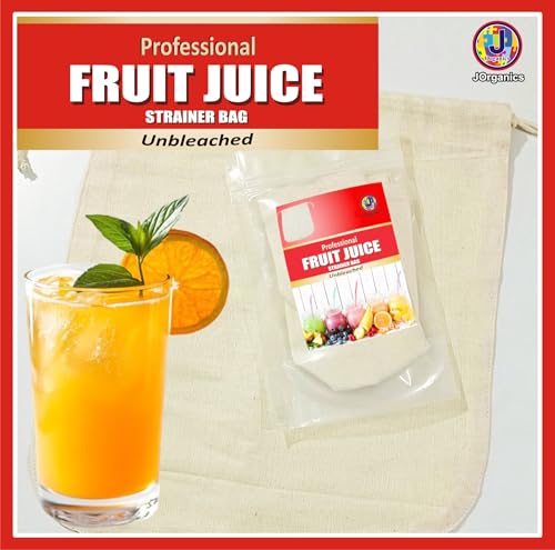 Image of Pure Cotton Fruit Juice for Straining, Juice | Reusable Straining Bag Spice Bag, Sprouting Beans Unbleached Cloth Bags for Kitchen -12 * 12 inch