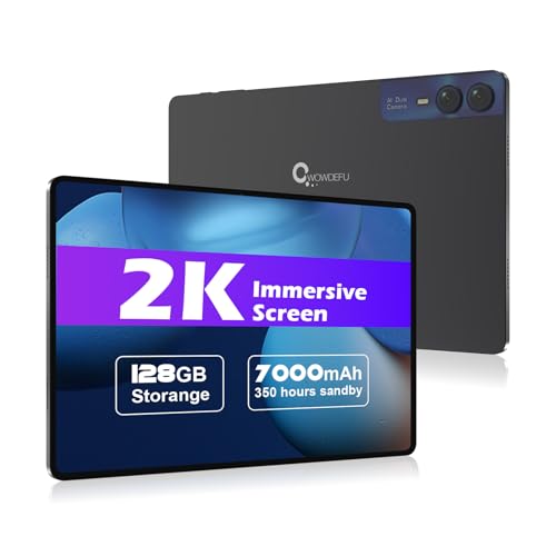 CWOWDEFU Tableta Android, tableta Android 14 de 11 pulgadas, cuenta con 14 (6+8) GB de RAM, 128 GB...