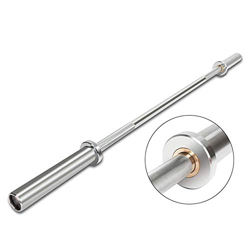 6FT OLYMPIC CHROME / STEEL 2" BARBELL WEIGHT LIFTING BAR WEIGHT 15KG