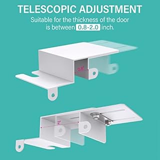 Child Safety Door Top Lock - Top Door Lock for Kids Safety Sturdy Metal Toddler Door Lock for Safety Adjustable Door Top Lock for 0.8-2 inch Thick Interior Doors 4 Pack