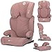 Lorelli Auto Kindersitz GT Speed mit Isofix, i-Size 100-150 cm, Mitwachsender Autositz für Kinder, Babysitz, Autokindersitz, Verstellbare Kopfstütze, Rosa