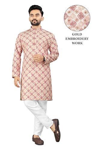 Image of Trustous Kurta Pyjamas set for Mens | Pyjamas with kurta PRINTED and classis look |KURTA Pyjamas SET