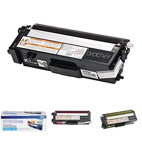 Brother TN-315 Toner -Cartridge (Black, Cyan, Magenta, Yellow, 4-Pack) in Retail Packaging Bundle