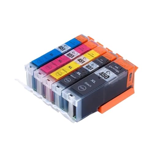 Cartouche PGI-450 CLI-451 pack de 5 encres compatibles pour imprimante Canon MG5540 et Ip7240