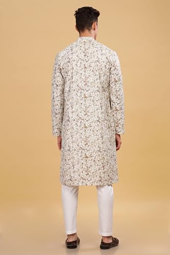 Image of BE ACTIVE Cotton Kurta for Men | Traditional and Classy Design | Indian Kurta | Full Sleeve Kurta