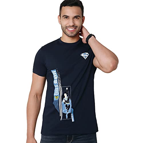 Image of Free Authority Mickey & Friends Printed Regular Fit Green Cotton Men's T-Shirt