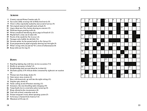 The Times Cryptic Crossword: Book 25: 100 World-Famous Crossword Puzzles (25) #TOP1