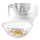 5-Star Compatible Ink Premium DISPOSABLE MIXING BOWLS | Clear, Reusable Plastic Serving Bowls 2.5 Qu