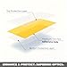 KOMAS 12” X 48” Tint Vinyl Film Sticker Sheet Roll for Car Headlight, Tail Lights, Fog Lights with Squeegee + Cutter (Glossy Yellow)
