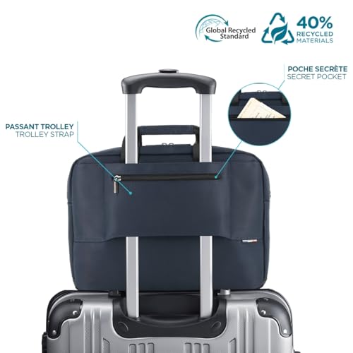 Sacoche ordinateur 11-14 pouces sac double toploading mallette PC recyclée