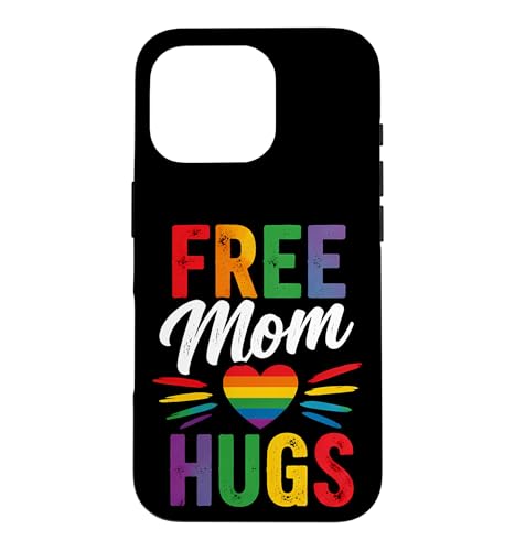 Free Mom Hugs LGBTQIA+ Ally Pride Month�B �X�}�z�P�[�X iPhone 16 Pro �p