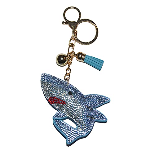 Bling Shark Keychains For Women And Girls Backpack Charm Bag Charms Animal Lovers #TOP21