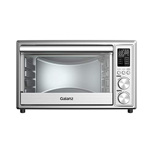 Galanz GTH12A09S2EWAC18 25L Digital Fry Air Fryer Toaster Oven, Stainless Steel