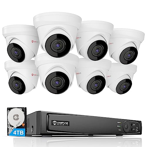 Unilook 16Ch Poe Security Camera System With 4Tb Hdd, 2.8Mm 110° Wide Angle 100Ft Night Vision Outdoor Ip Cameras, 5Mp 16Ch Business Nvr With 4Tb Hdd For 24/7 Audio Recording (16Ch 8Camera 383) #TOP2