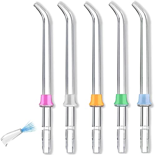 Water Flosser Replacement, 5 PCS Classic Jet Tip for Waterpik Water Flosser, Tips High-Pressure Water Flosser Oral Irrigator, Compatible with Waterpik
