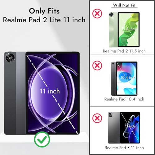 Image of Matte Screen Guard Compatible With Realme Pad 2 Lite Tab (10.95 inch Inch Tablet) Flexible Anti Glare Matte Screenguard Not a Tempered Glass Screen Protector