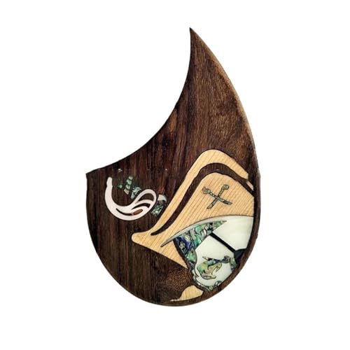 Pickguard en palissandre pour guitare folk en bois noble fait main