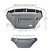 Entchin Fanny Pack for Women Men,Crossbody Belt Bag with 4-Zipper Pockets,Adjustable Waist Bag Pack,One of the Most Popular Travel Essential Gifts for Walking,Traveling,Cycling and Shopping (Gray)