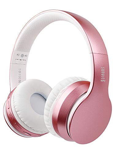 Sunvito Auriculares Bluetooth 5.0 de Diadema Plegable,4 en 1 Estreo Bass Inalmbrico Auriculares con Reproductor MP3,FM Radio,Auriculares con Cable,Mic Arriba-Oreja