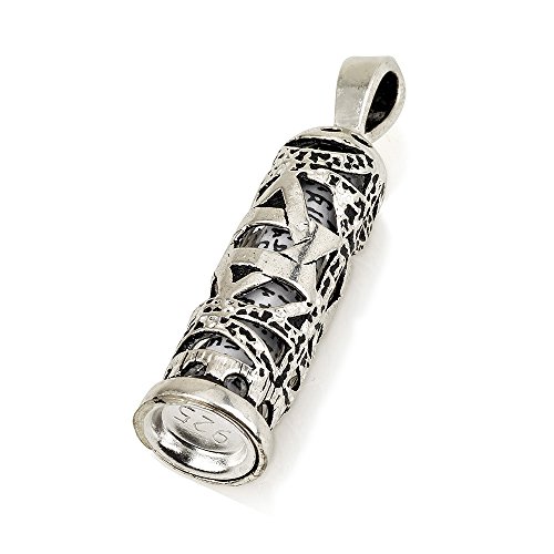 Mezouzah pendentif argent 925 idéal cadeau avec carte de vœux n°5