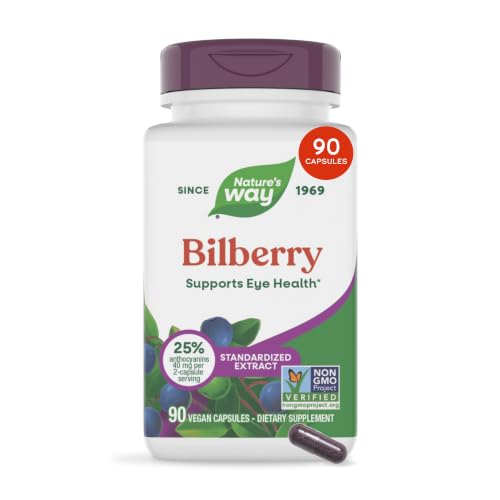Nature's Way Bilberry, Eye Health Support Supplement for Adults*, 90 ct - image 1