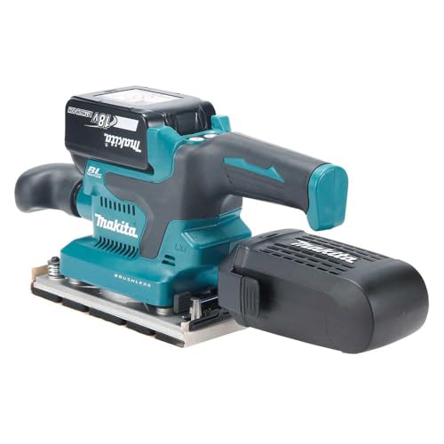 Ponceuse vibrante 18V LXT ® MAKITA avec 2 batteries 18V 5Ah chargeur MAKPAC DBO382RTJ - vue 5