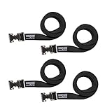 Straps & Buckles - Zinc Coated Alligator Thumb Buckle Cargo Secure Utility Lashing Strap - 1' Wide...