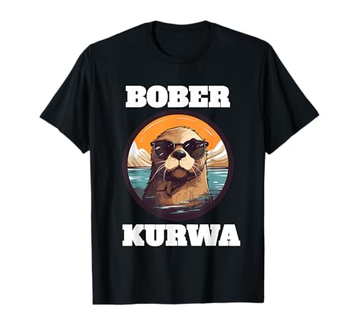Divertido Bober Bobr Bóbr Castor Kurwa Meme Funny Retro Polonia Camiseta