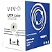 VIVO White 1,000ft Bulk Cat5e, CCA Ethernet Cable, 24 AWG, UTP Pull Box | Cat-5e Wire, Indoor, Network Installations (CABLE-V001W)