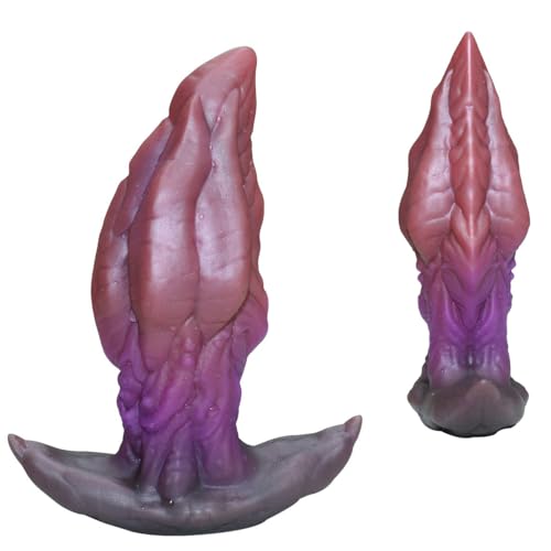 WEJFHBCOV Godemiché en silicone SM avec poignée en T, disponible en 4 tailles, godemiché anal souple for fantasmes, sextoy for hommes et femmes(S)