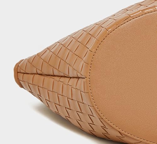 Genuine Leather Shoulder Tote Bag for Women Woven Underarm Shoulder Purse Vintage Work Handbag Crossbody Purse4