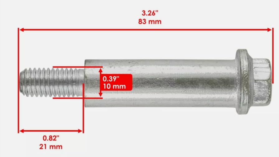 JunShape 2 Deck Wheel Bolt Fits Z365R Z375R Z425 Z435 Z445 GX21012,Replacement for John Deere OEM