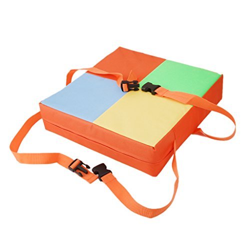 Lelestar - Silla de comedor infantil (piel sintética) naranja naranja