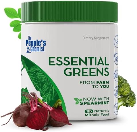 People’s Chemist The Essential Greens Powder – Organic Moringa, Spirulina, Beetroot, and Probiotics
