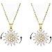 Aphro To My Daughter - Sunflower Fidget Necklace, Spinning Sunflower Necklace Pendant, You are My Sunshine Rotating Necklace, Daisy Flower Anxiety Necklace Jewelry for Women Girls (Golden x 2)