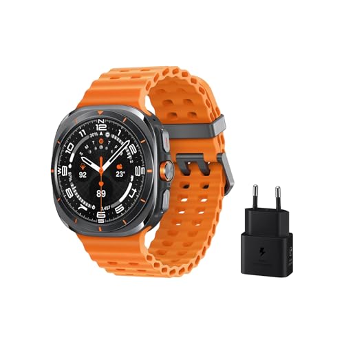 Lleva el Samsung Galaxy Watch Ultra con titanio. Disfruta de una batería de larga duración y GPS de doble frecuencia para un seguimiento preciso. Monitorea tu salud con Galaxy AI y resistencia al agua de 10 ATM. El control total de tu bienestar al alcance de tu muñeca.