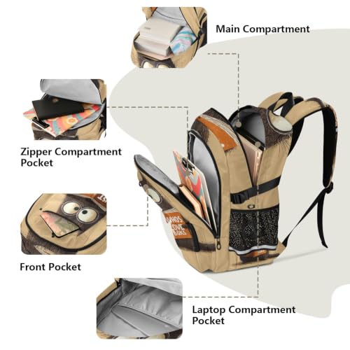 Mochila de oficina con compartimento para gato y libros de universidad 5