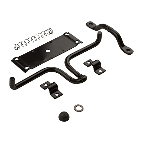 National Hardware N236-729 Stall and Gate Latch, 0, Black