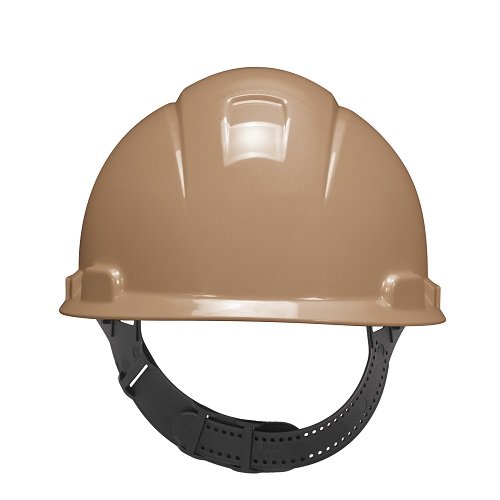 3M Hard Hat, 4-Point Pinlock Suspension H-711P Adjustable, Tan (Pack of 20)