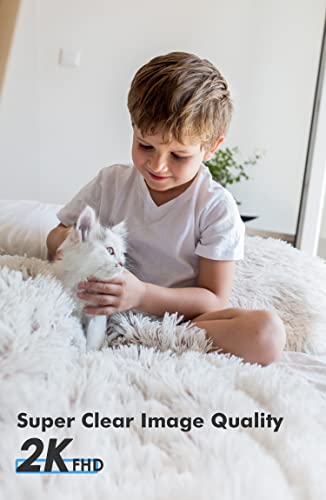 Zumimall Security Cameras Wireless Outdoor, 2K Rechargeable Battery Operated Home Security Cameras With Siren, Fhd Night Vision, Pir Motion Detection, Ip66 Waterproof, Sd/Cloud, 2.4G Wifi, 2 Pack #TOP1