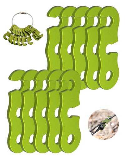 Rope Tensioner Aluminum Alloy Camping Tent Guyline Cord...