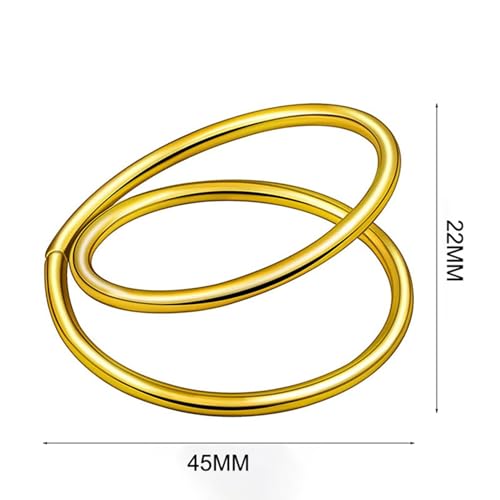 108 Pcs MéTal Spirale Ronde Boucles Réception Mariage Dîner Table Or