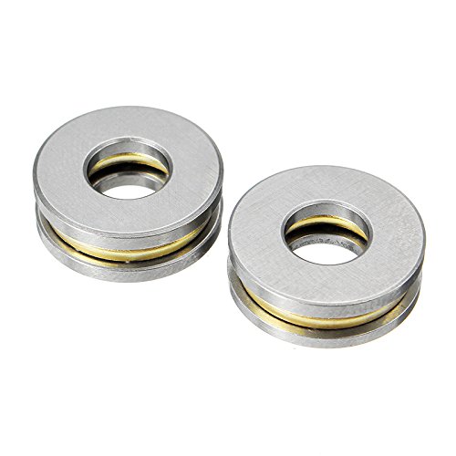 4 Cuscinetti Reggispinta A Sfera F6-14M - Alesaggio 6mm, OD 14mm, Spessore 5mm, Cromo Acciaio - Foto 8