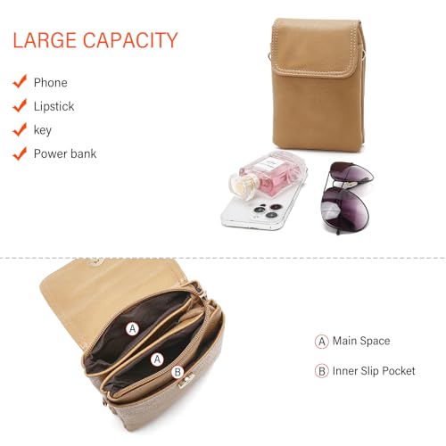 Image of FOXLOVER Quilted Crossbody Bags for Women Vegan Leather Boho Purses Shoulder Handbags with Tassel