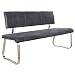 Produktbild Invicta Interior Premium Freischwinger Bank ARCO Original MCA Antik grau mit gebürstetem Edelstahlrahmen