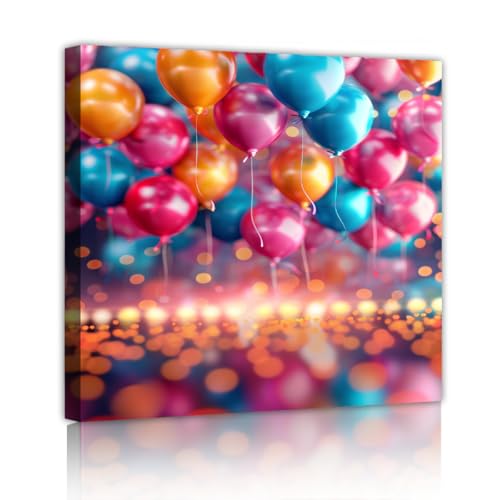 Impressions affiches vibrantes ballons colorés peinture moderne